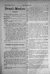 [Periódico] O Brazil-Medico : revista semanal de medicina e cirurgia, v. 36, P3, jul-ago, 1922