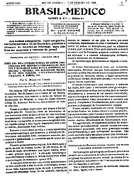 [Periódico] O Brazil-Medico : revista semanal de medicina e cirurgia, v. 42, P1, jan-jun, 1928