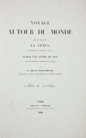 Voyage autor du Monde sur... La Vénus, pendant... 1840-1864.