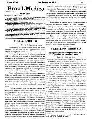 [Periódico] O Brazil-Medico : revista semanal de medicina e cirurgia, v. 27, 1913