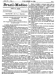 [Periódico] O Brazil-Medico : revista semanal de medicina e cirurgia, v. 40, P1, 1926