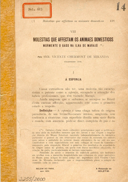 Molestias que affectam os animaes domesticos. 1904