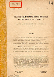 Molestias que affectam os animaes domesticos. 1904