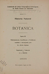 Historia Natural : Botanica.  Publ.10,  v.10,  1912