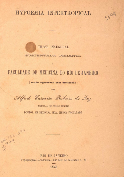 Hypoemia intertropical. 1875