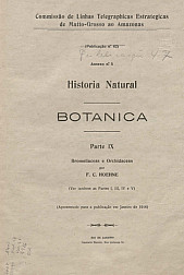 Historia Natural: botânica. Publ. 47 , Vol. 47 Pt. IX [1916]