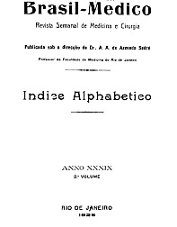 [Periódico] O Brazil-Medico : revista semanal de medicina e cirurgia, v. 40, P2, 1926