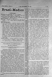 [Periódico] O Brazil-Medico : revista semanal de medicina e cirurgia, v. 36, P5, nov-dez, 1922