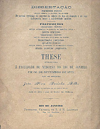 Do actual systema de esgotos da cidade do Rio de Janeiro e de sua influencia sobre a salubridade publica.1875
