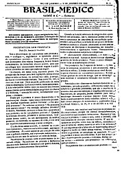 [Periódico] O Brazil-Medico : revista semanal de medicina e cirurgia, v. 43, P1, jan-jun, 1929