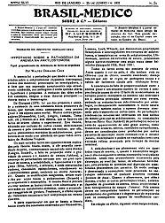 [Periódico] O Brazil-Medico : revista semanal de medicina e cirurgia, v. 46, P1, jan-jun, 1932