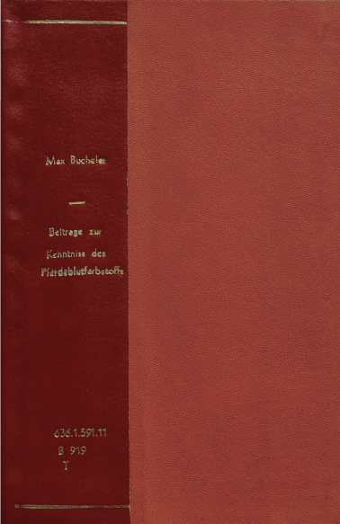 Beitrage zur kenntniss des pefrdeblutfarbstoffs.1883