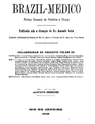 [Periódico] O Brazil-Medico : revista semanal de medicina e cirurgia, v. 29, 1915