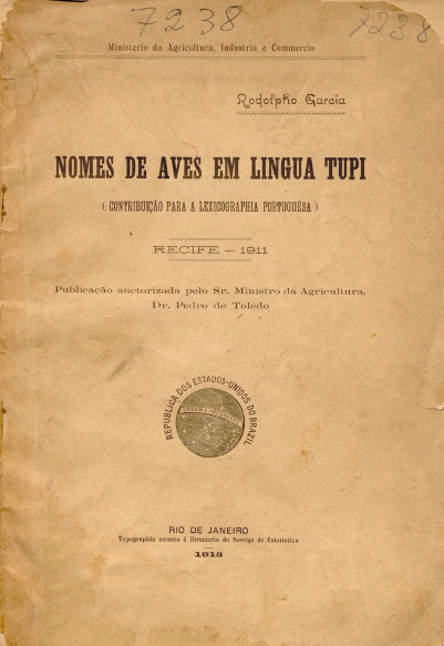 Nomes de aves em lingua tupi.1913