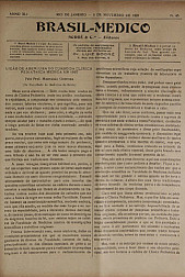 [Periódico] O Brazil-Medico : revista semanal de medicina e cirurgia, v. 41, P5, nov-dez, 1927