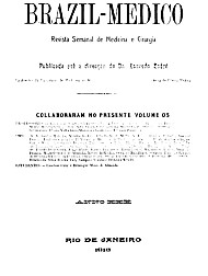 [Periódico] O Brazil-Medico : revista semanal de medicina e cirurgia, v. 30, 1916