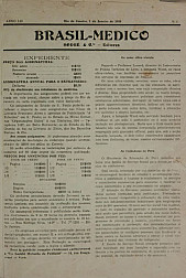 [Periódico] O Brazil-Medico : revista semanal de medicina e cirurgia, v. 52, P1, jan-mar, 1938