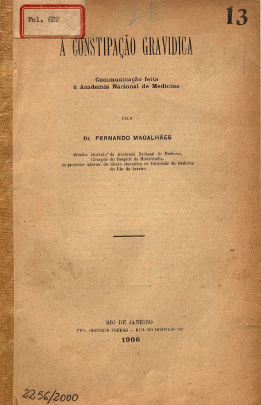 A constipação gravidica. 1906