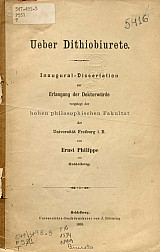 Ueber dithiobiurete.1899