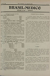 [Periódico] O Brazil-Medico : revista semanal de medicina e cirurgia, v. 52, P2, abr-jun, 1938