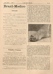 [Periódico] O Brazil-Medico : revista semanal de medicina e cirurgia, v. 35, P2, maio-jul, 1921