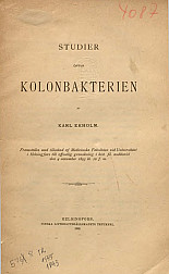 Studier ofver kolonbakterien. 1893