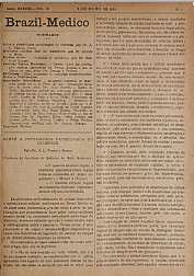 [Periódico] O Brazil-Medico : revista semanal de medicina e cirurgia, v. 38, P3, jul-set, 1924