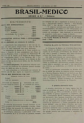 [Periódico] O Brazil-Medico : revista semanal de medicina e cirurgia, v. 52, P4, out-dez, 1938