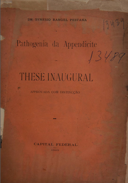 Pathogenia da appendicite.1898