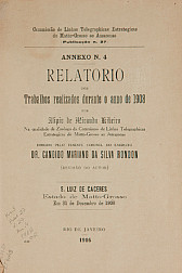 Relatorio dos Trabalhos realizados durante o anno de 1908 . Publ. 27, V. 27, Annexo 4 1916