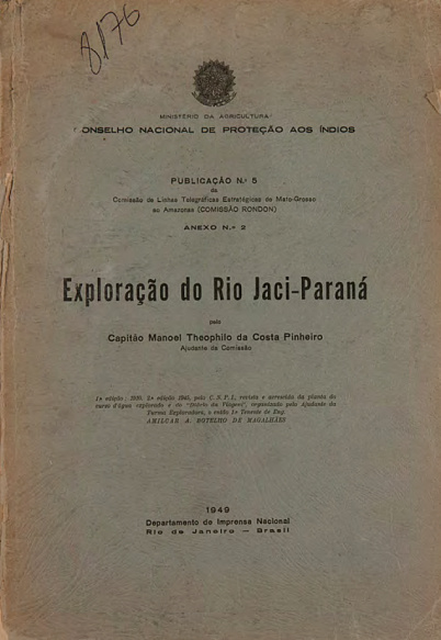 Exploração do Rio Jaci-Paraná. Pub. 5 ; n .5, 1949