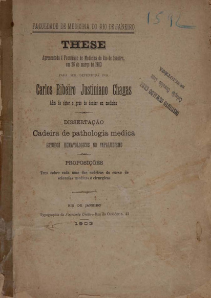 Estudos hematologicos no impaludismo. 1903