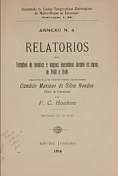 Relatórios dos Trabalhos de botanica e viagens executados durante os annos de 1908 e 1909. Publ. 28, V. 28,  An.4 1916