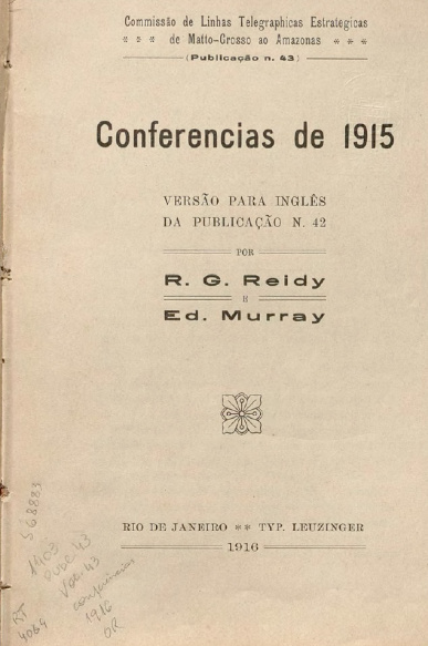 Conferencias de 1915.  Publ. 43 Vol. 43, 1916