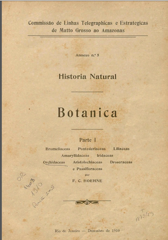 Historia Natural: : Botanica. Parte I a V , 1910