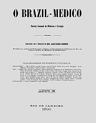[Periódico] O Brazil-Medico : revista semanal de medicina e cirurgia, v. 10, 1896