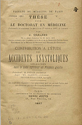 Contribution a l'étude des accidents asystoliques.1897