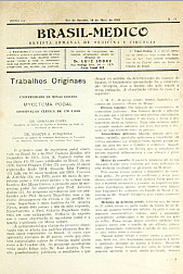 [Periódico] O Brazil-Medico : revista semanal de medicina e cirurgia, v. 55, P2, maio-ago, 1941