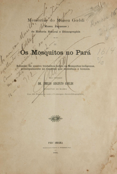 Os mosquitos no Pará.1905