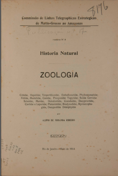 Historia Natural : Zoologia. Publ. 17 ; V. 17, 1914
