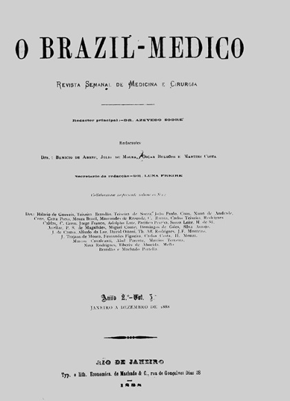 [Periódico] O Brazil-Medico : revista semanal de medicina e cirurgia, v. 2, 1888