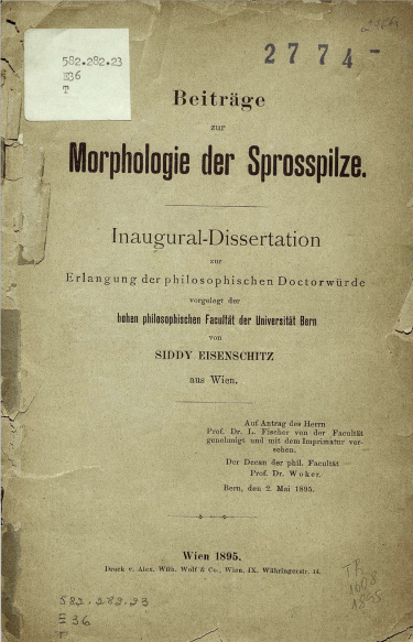 Beitrage zur morphologie der sprosspilze.1895