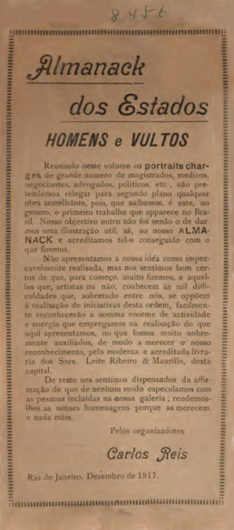 Almanack dos estados: homens e vultos. 1917