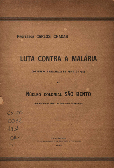 luta contra a malária.1934